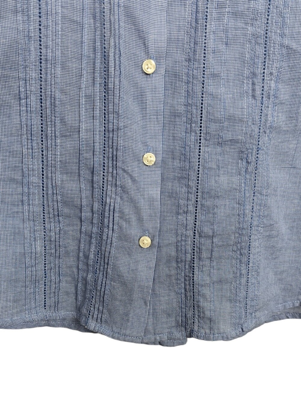NEW Trovata Birds Of Paradis Gemma Houndstooth Lightweight Top Medium Blue - Picture 8 of 14